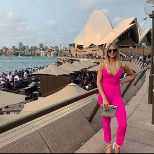 Bardot hot pink matching set